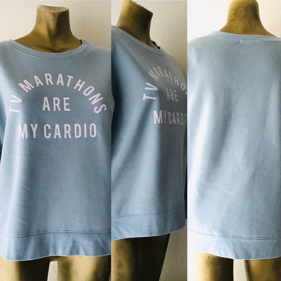 TV MARATHONS ARE MY CARDIO 5th Sun NWT SWEATSHIRT XXL - Picture 4 of 8